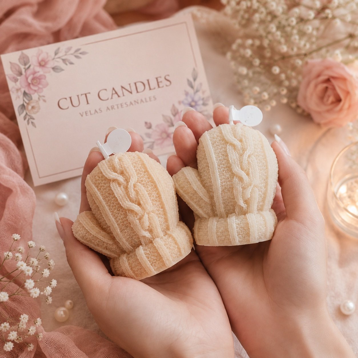 Wintermützen - Cut Candles