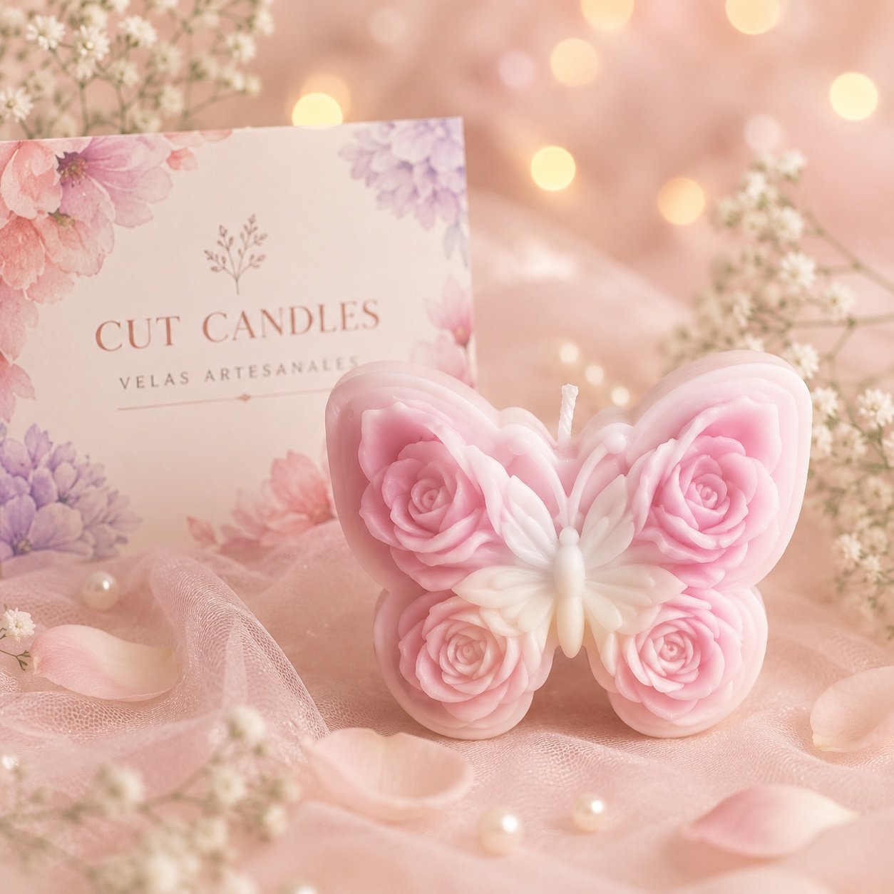 Mariposa Floral — Cut Candles