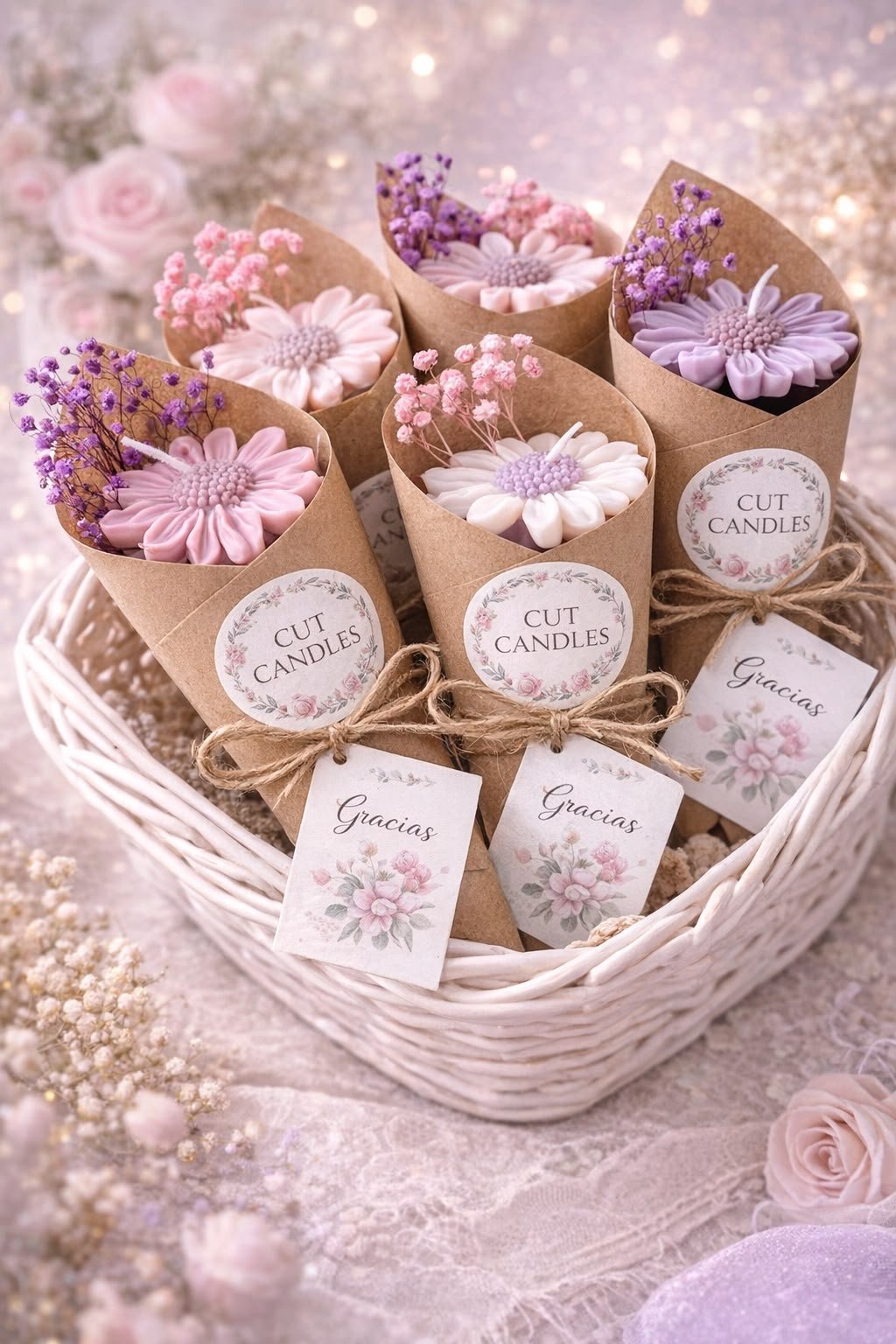 Little Bouquets of Light - Cut Candles