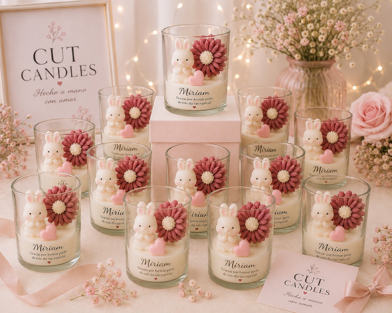 Conejito de las Margaritas - Cut Candles