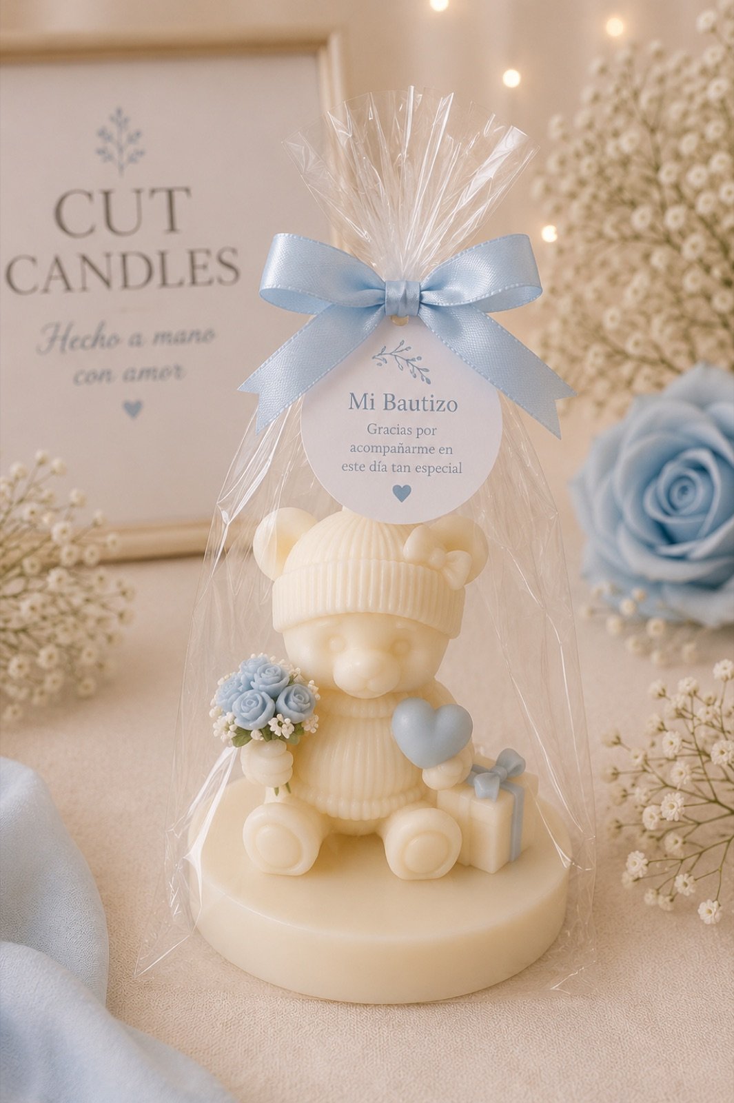 Osito de mi Bautizo - Cut Candles
