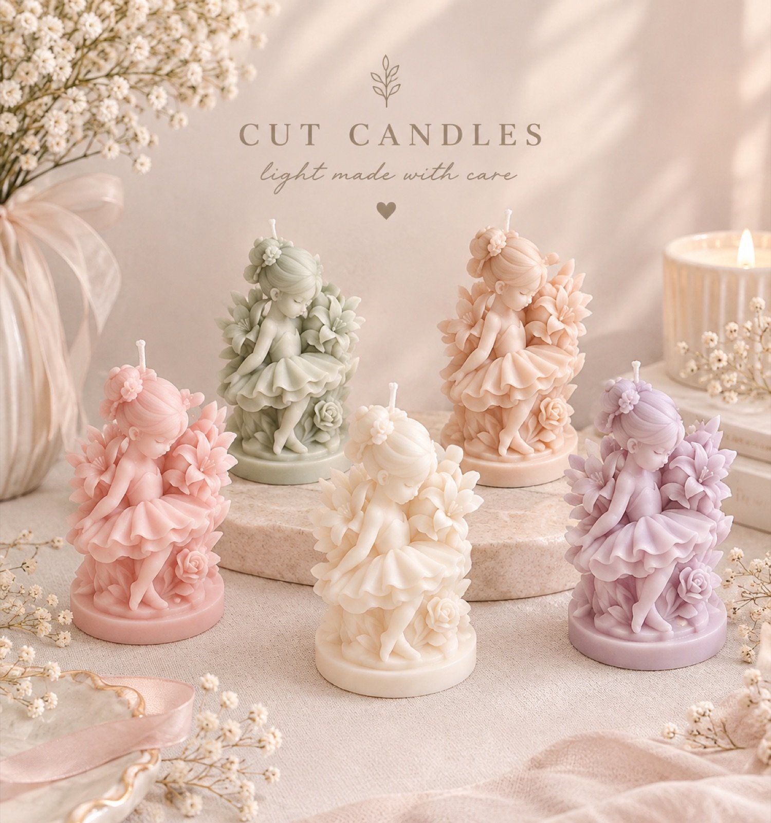 Bailarina de las Flores - Cut Candles